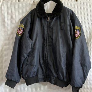 TACT SQUAD Black Winter Jacket Men' 3X American Security Protection Services